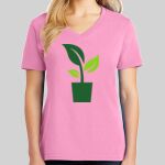 Ladies Core Cotton V Neck Tee Thumbnail