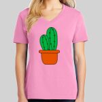 Ladies Core Cotton V Neck Tee Thumbnail