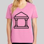 Ladies Core Cotton V Neck Tee Thumbnail