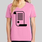 Ladies Core Cotton V Neck Tee Thumbnail