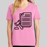 Ladies Core Cotton V Neck Tee Thumbnail