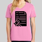 Ladies Core Cotton V Neck Tee Thumbnail