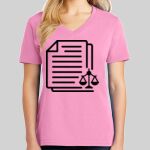 Ladies Core Cotton V Neck Tee Thumbnail