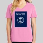 Ladies Core Cotton V Neck Tee Thumbnail