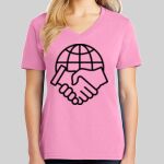 Ladies Core Cotton V Neck Tee Thumbnail