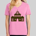 Ladies Core Cotton V Neck Tee Thumbnail