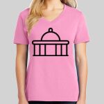 Ladies Core Cotton V Neck Tee Thumbnail