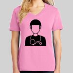 Ladies Core Cotton V Neck Tee Thumbnail