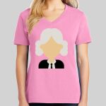 Ladies Core Cotton V Neck Tee Thumbnail