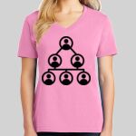 Ladies Core Cotton V Neck Tee Thumbnail