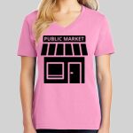 Ladies Core Cotton V Neck Tee Thumbnail