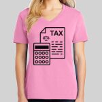 Ladies Core Cotton V Neck Tee Thumbnail