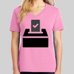 Ladies Core Cotton V Neck Tee Thumbnail
