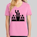 Ladies Core Cotton V Neck Tee Thumbnail