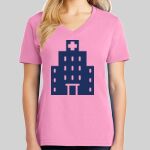 Ladies Core Cotton V Neck Tee Thumbnail