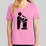 Ladies Core Cotton V Neck Tee Thumbnail