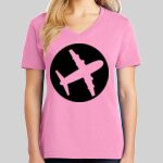 Ladies Core Cotton V Neck Tee Thumbnail