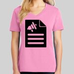 Ladies Core Cotton V Neck Tee Thumbnail