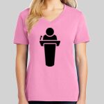 Ladies Core Cotton V Neck Tee Thumbnail