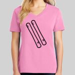 Ladies Core Cotton V Neck Tee Thumbnail