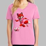 Ladies Core Cotton V Neck Tee Thumbnail