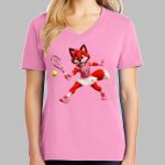 Ladies Core Cotton V Neck Tee Thumbnail