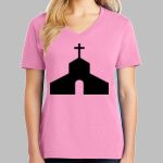 Ladies Core Cotton V Neck Tee Thumbnail