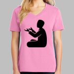 Ladies Core Cotton V Neck Tee Thumbnail
