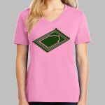 Ladies Core Cotton V Neck Tee Thumbnail