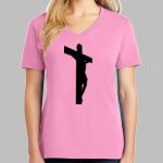 Ladies Core Cotton V Neck Tee Thumbnail