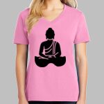 Ladies Core Cotton V Neck Tee Thumbnail