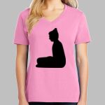 Ladies Core Cotton V Neck Tee Thumbnail