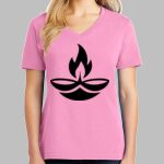 Ladies Core Cotton V Neck Tee Thumbnail
