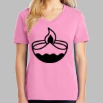 Ladies Core Cotton V Neck Tee Thumbnail