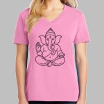 Ladies Core Cotton V Neck Tee Thumbnail