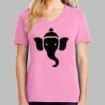 Ladies Core Cotton V Neck Tee Thumbnail