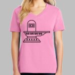 Ladies Core Cotton V Neck Tee Thumbnail