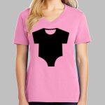 Ladies Core Cotton V Neck Tee Thumbnail