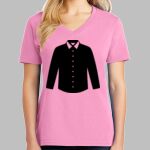 Ladies Core Cotton V Neck Tee Thumbnail