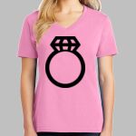 Ladies Core Cotton V Neck Tee Thumbnail