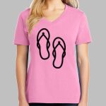 Ladies Core Cotton V Neck Tee Thumbnail