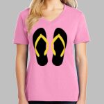 Ladies Core Cotton V Neck Tee Thumbnail