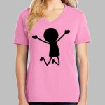 Ladies Core Cotton V Neck Tee Thumbnail