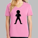 Ladies Core Cotton V Neck Tee Thumbnail