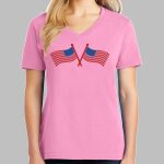 Ladies Core Cotton V Neck Tee Thumbnail