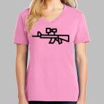 Ladies Core Cotton V Neck Tee Thumbnail