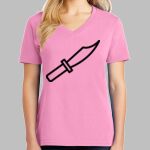 Ladies Core Cotton V Neck Tee Thumbnail