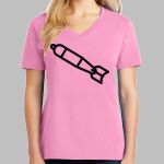 Ladies Core Cotton V Neck Tee Thumbnail