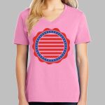 Ladies Core Cotton V Neck Tee Thumbnail