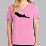 Ladies Core Cotton V Neck Tee Thumbnail